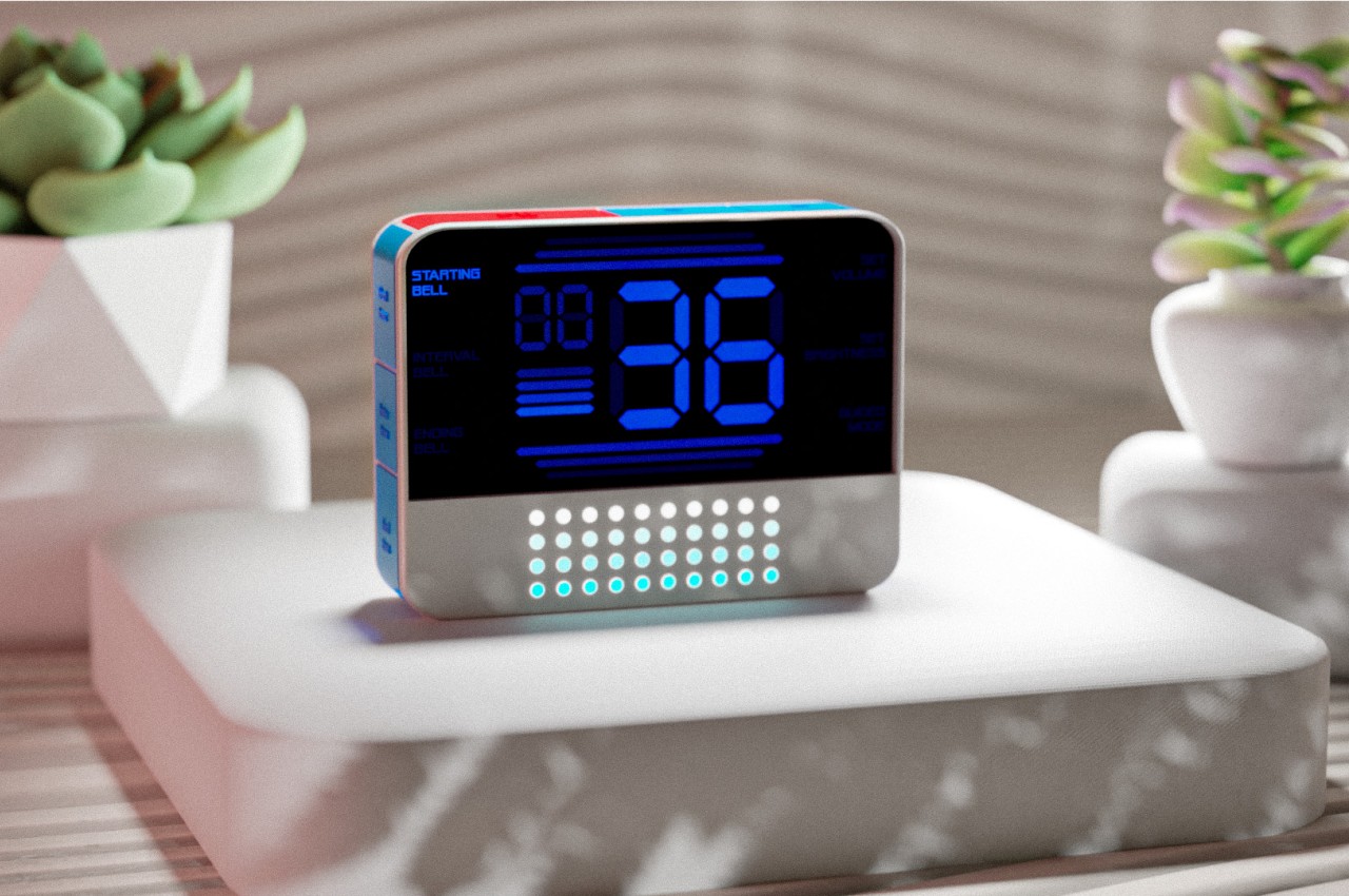 #Meditation timer concept looks hi-tech and probably too distracting