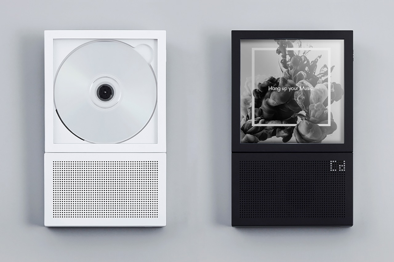 #Minimalist wall-hanging CD Player visualizes your music in a unique way