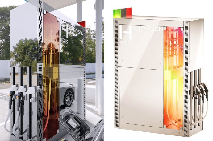 Philippe Starck designs futureproof Hydrogen refueling station disguised in an invisible cloak