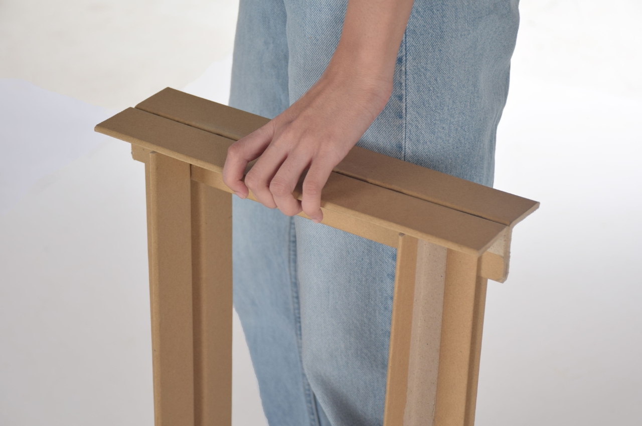 #Portable stool is made from electronic packaging waste