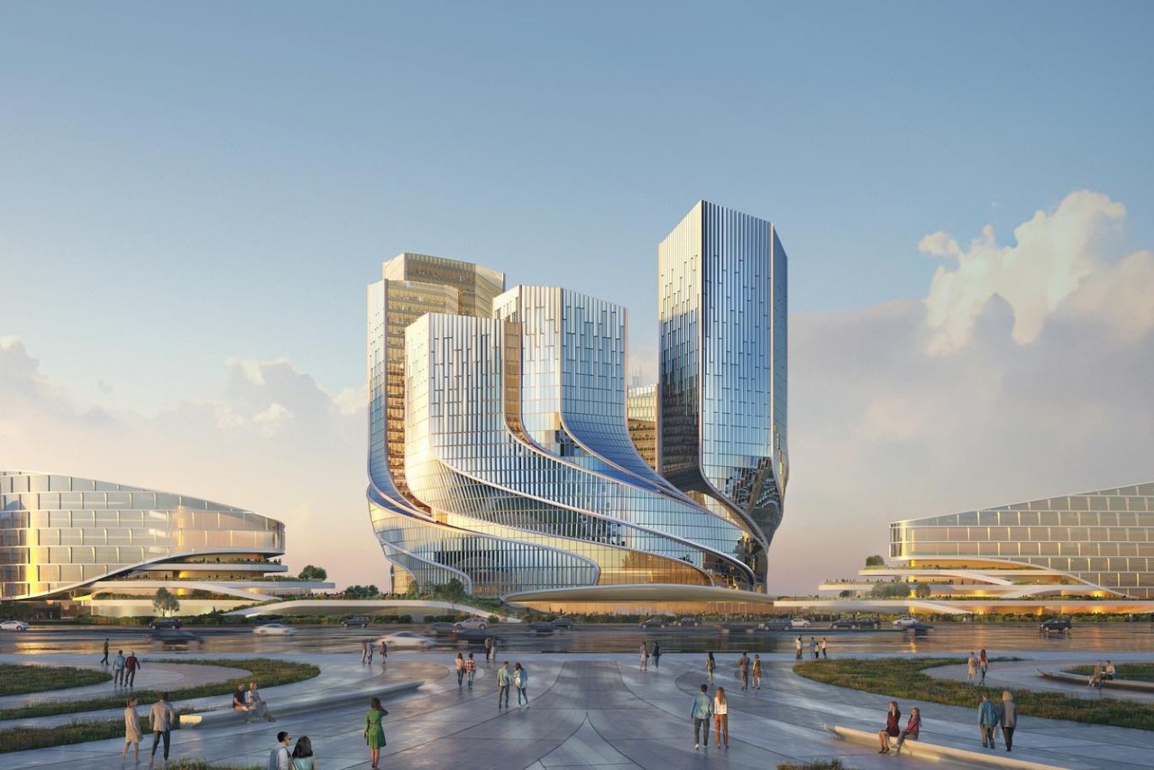 #Tencent’s New Headquarter Building looks like an Architectural Vortex of Metal and Glass