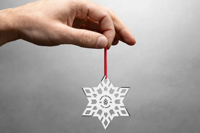 The James Brand’s sharp Christmas tree ornament doubles as a tactical Ninja Star