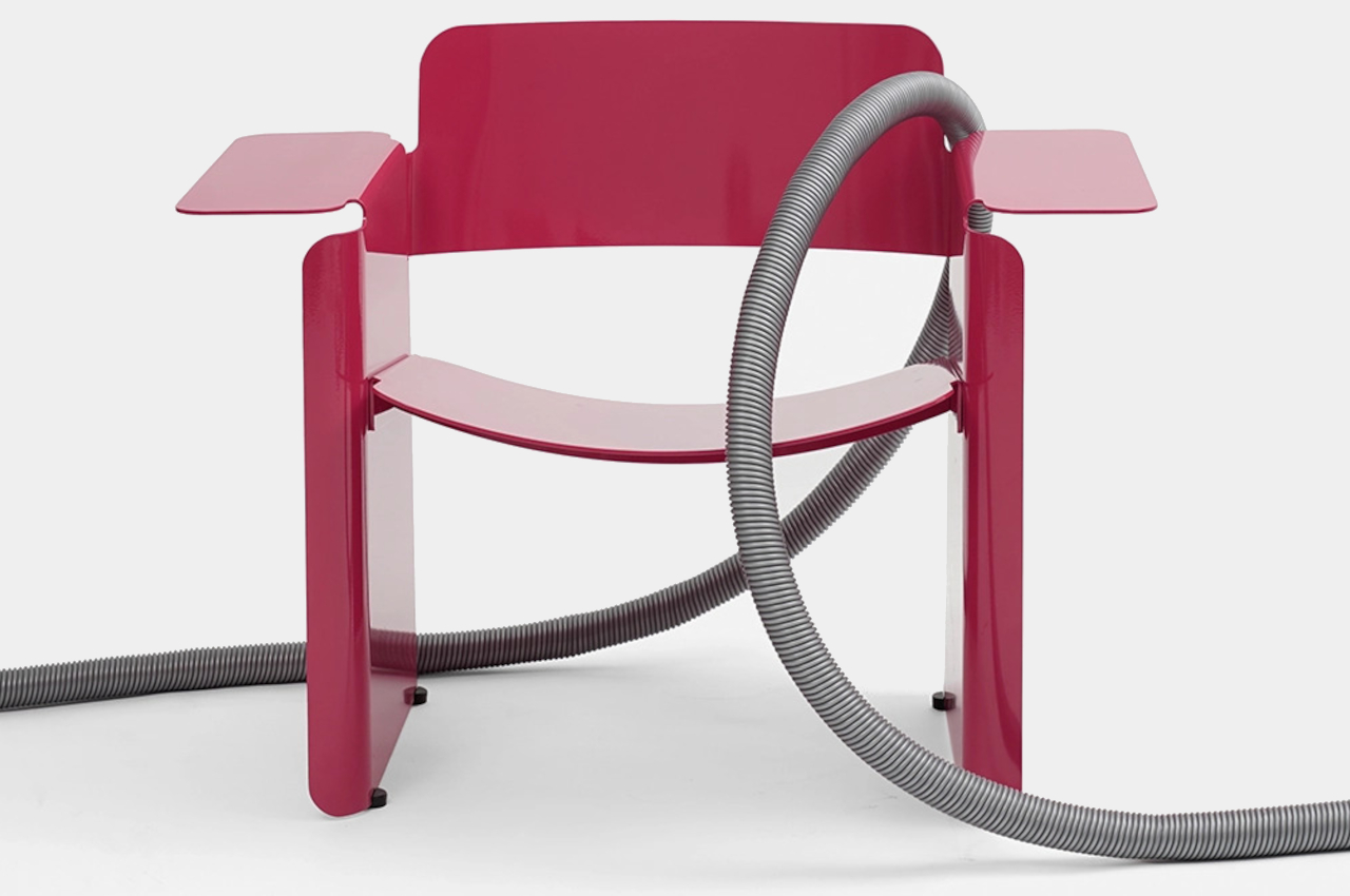 #This aluminum lounge chair is built for easy repairs, not so much for comfort