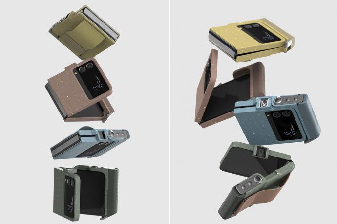 Galaxy Flip case with a built-in foldable tripod can transform your phone into the perfect camcorder