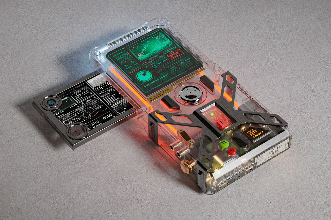 #Industrial design influenced music player impresses with transparent body shell