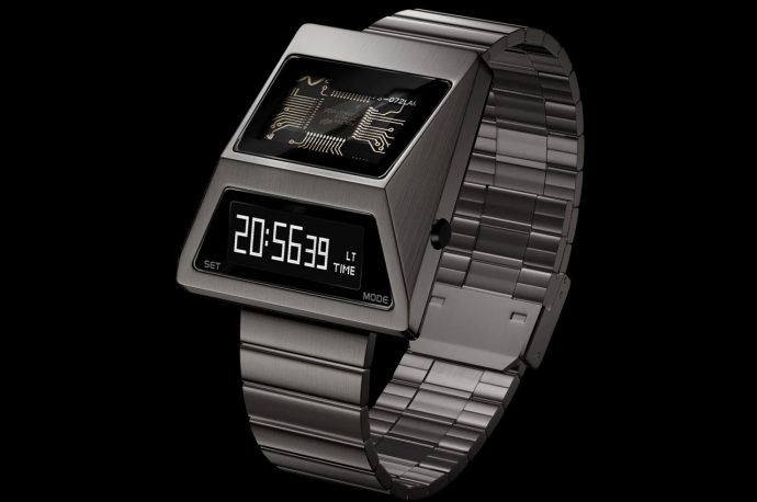 Wear your attitude with Cybertruck-inspired Future Warrior OLED watch from Benly Design