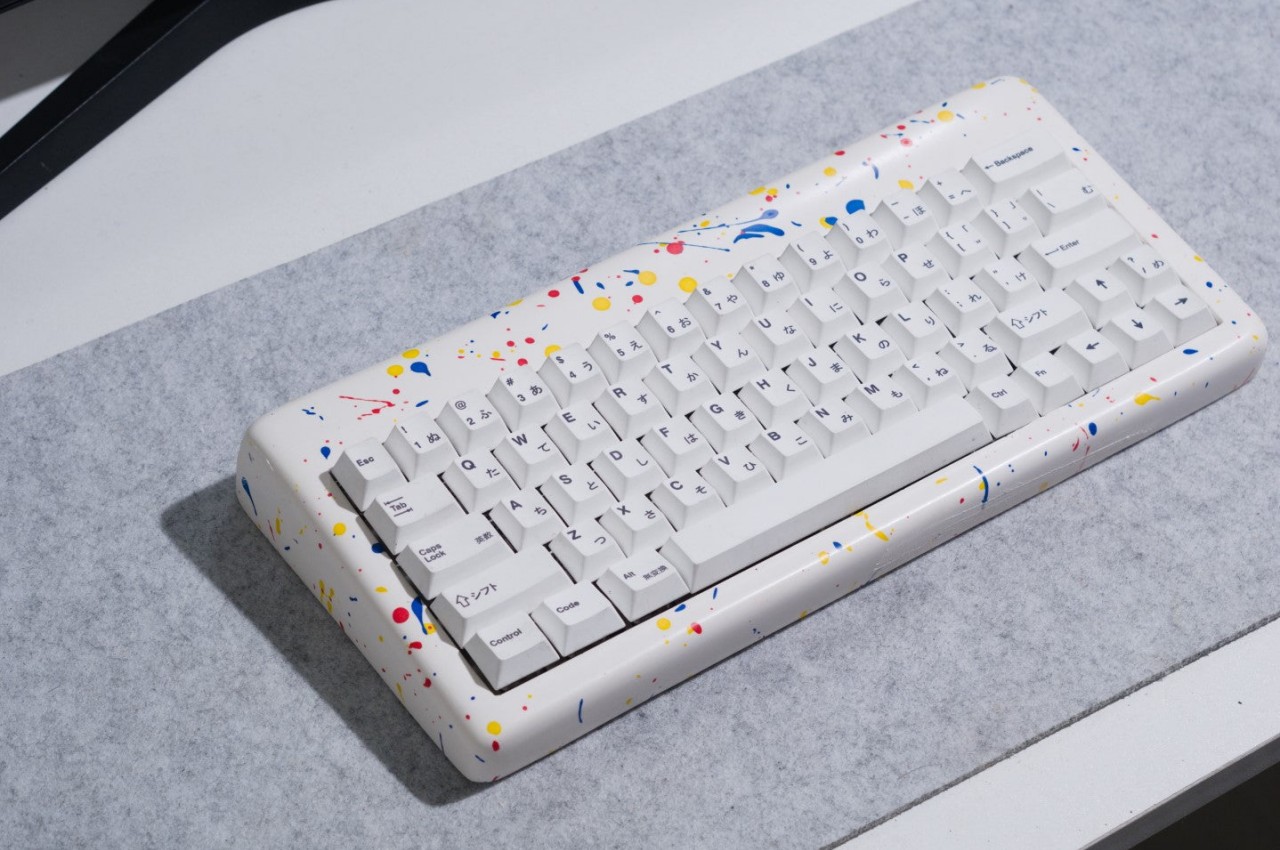 Ceramic-inspired keyboard brings a splatter of Italian design to your desk