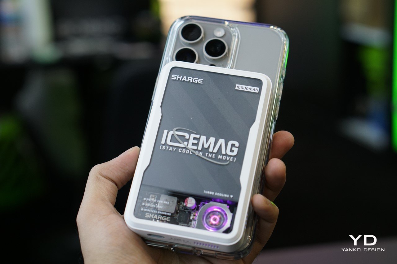 SHARGE Icemag Hands-On at CES 2024: A Cool-looking MagSafe Power