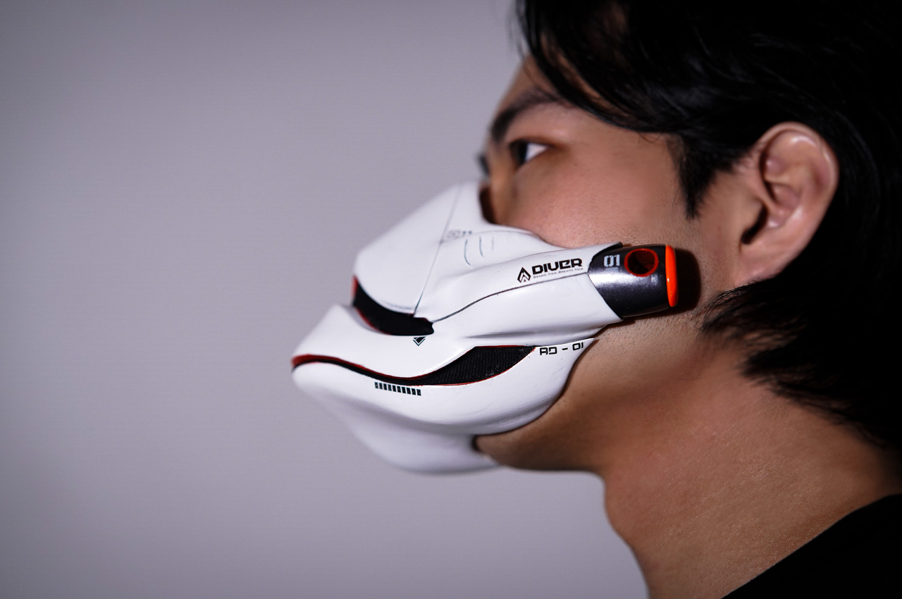 Designers envision a stylish face mask to dive right into polluted air ...