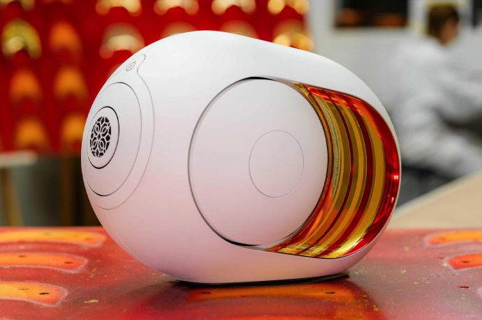 Devialet Phantom I Yang Bao Wa Liu is a golden take on the renowned speaker for Chinese Year of the Dragon