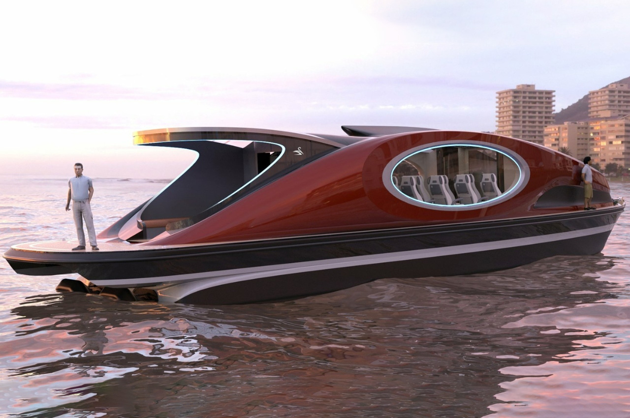 #Hybrid yacht concept is a futuristic-looking water transport
