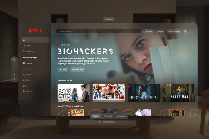 Netflix won’t be coming to the Vision Pro, but here’s what the streaming app could look like in spatial VR