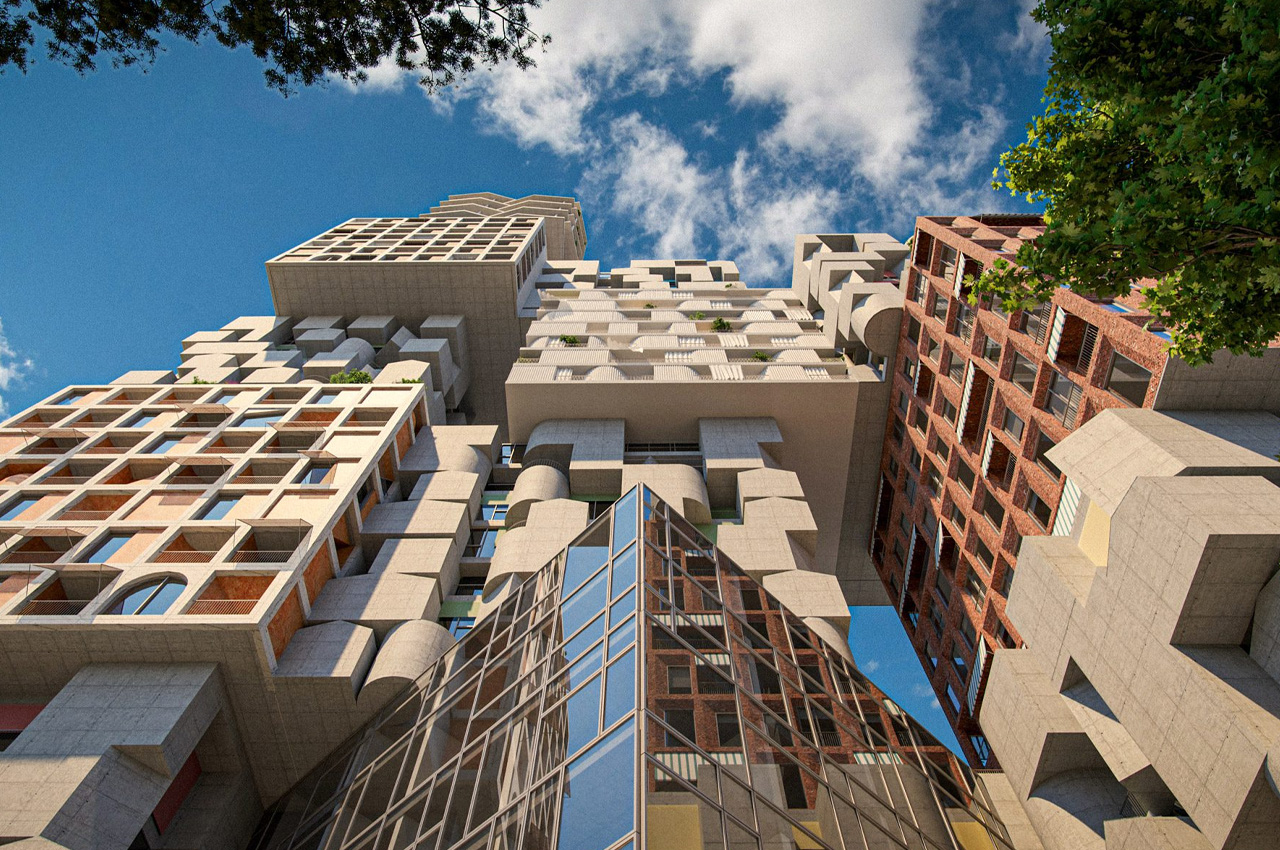 #Staggered Skyscraper In Tirana Is Made Up Of 13 Cube Volumes Making It A “Unique Vertical Village”