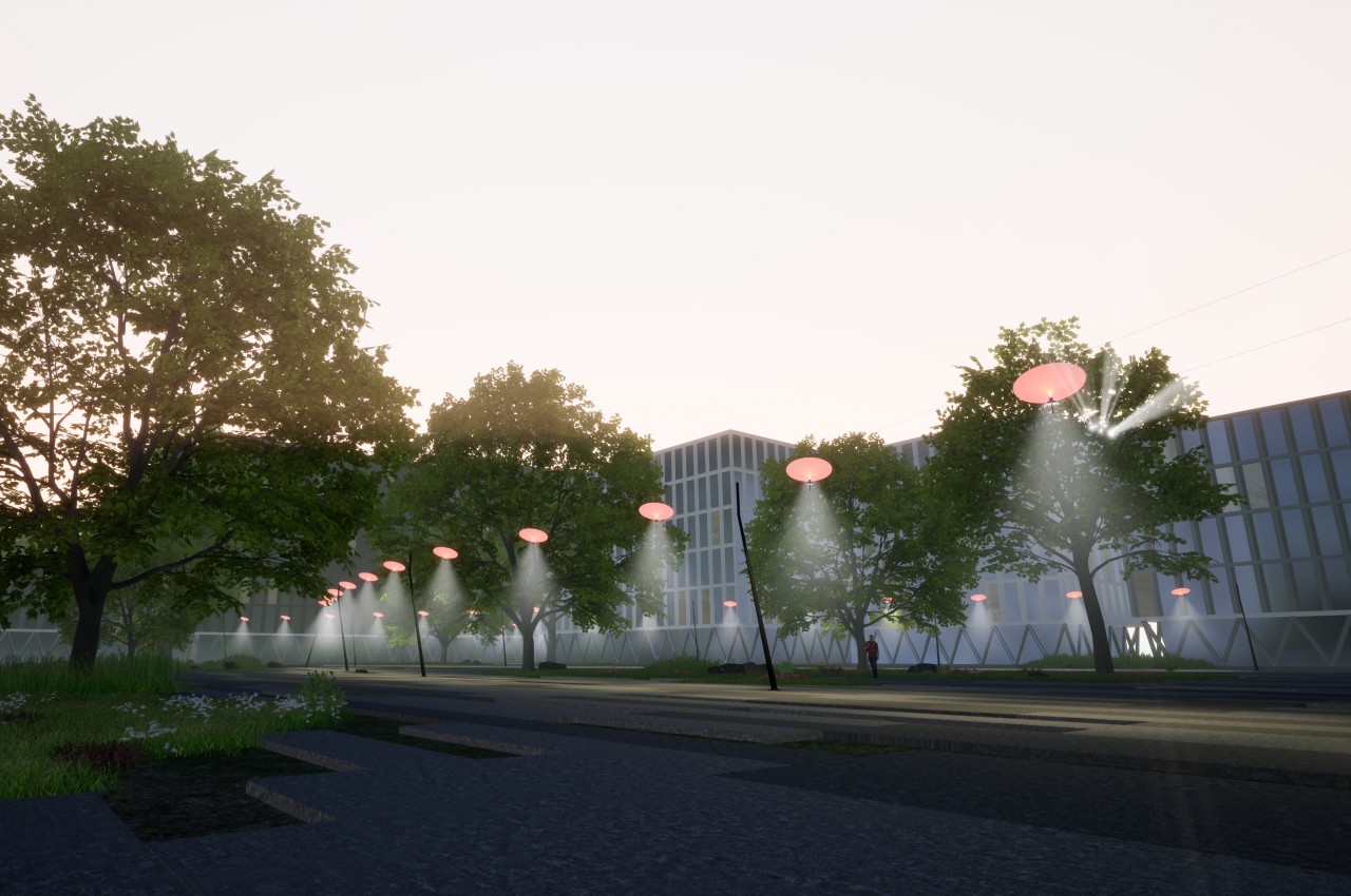 #Solar-powered streetlights spin and move to chase the sun