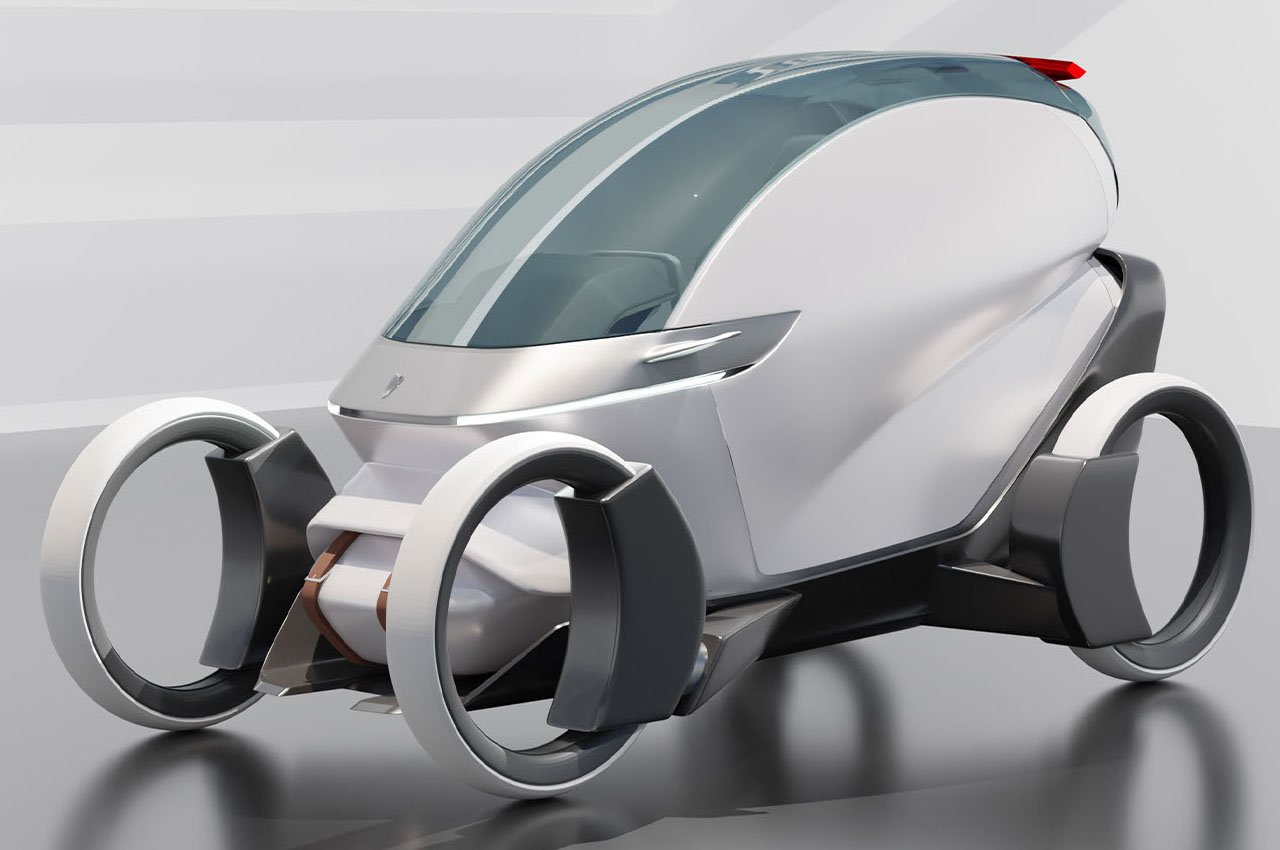 #This electric Pinnifarina hot rod boasts hubless wheels and aerodynamic design