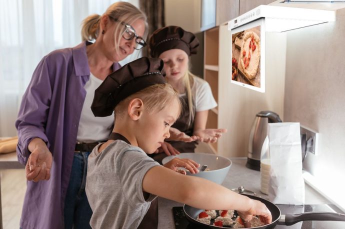 TV For Your Kitchen That’s Easy To Install And Keeps You Entertained While You Cook