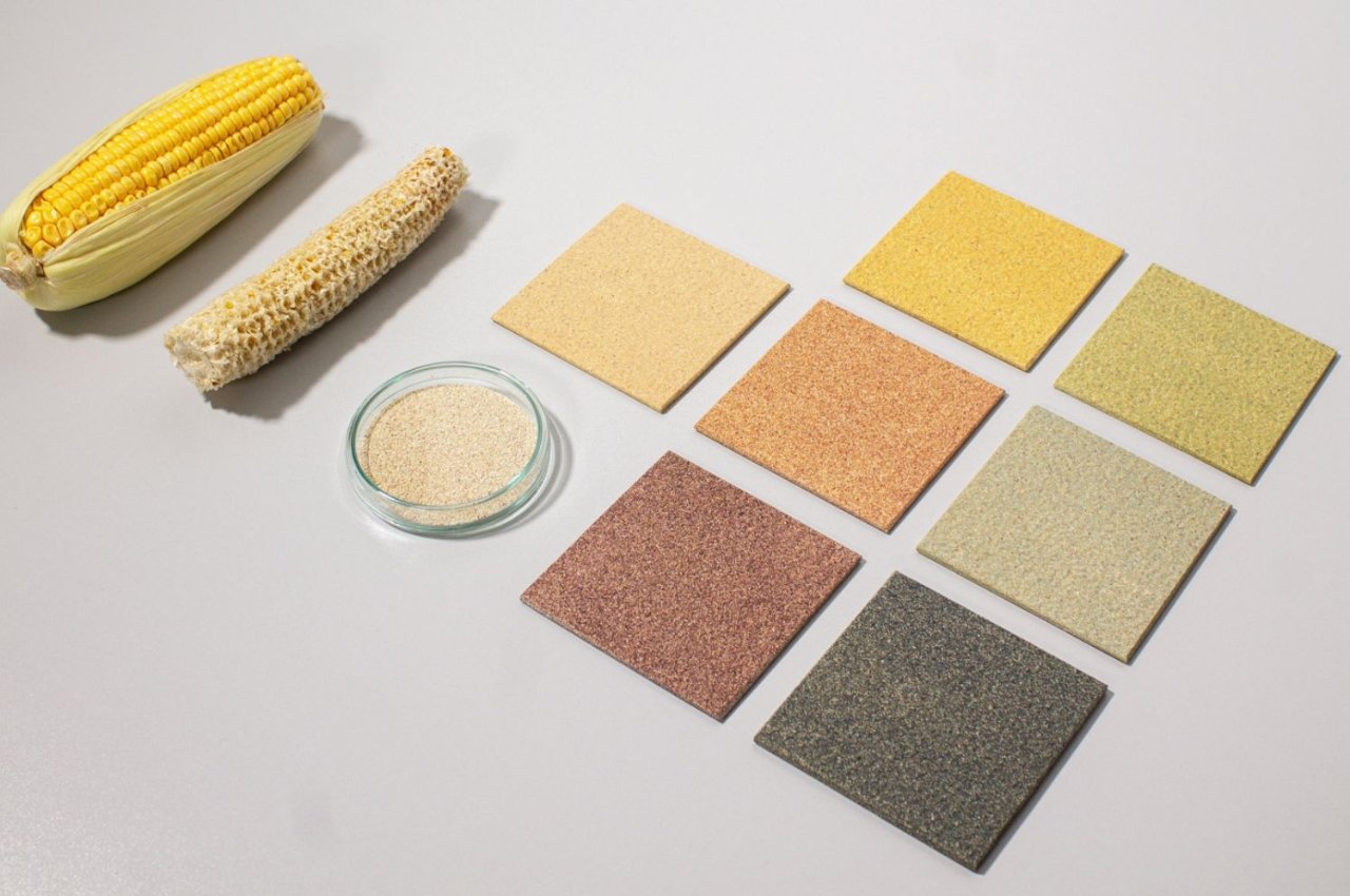 #Wall cladding made from corn cob waste brings sustainable construction materials