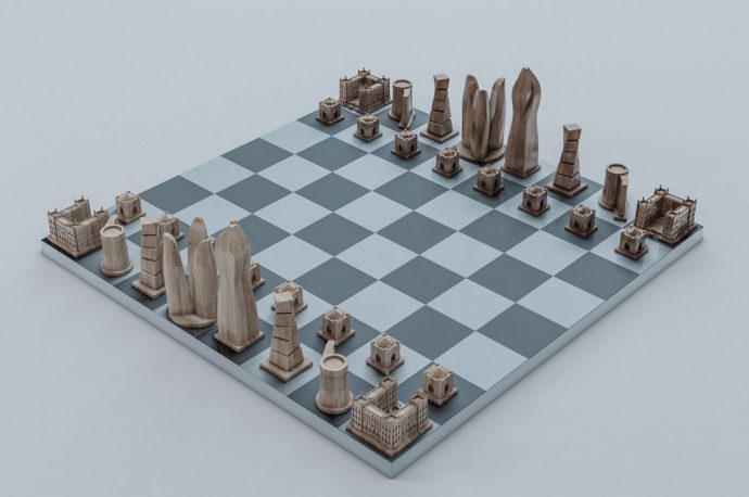 A Chess Set That Takes You On An Architectural Journey Through Azerbaijan