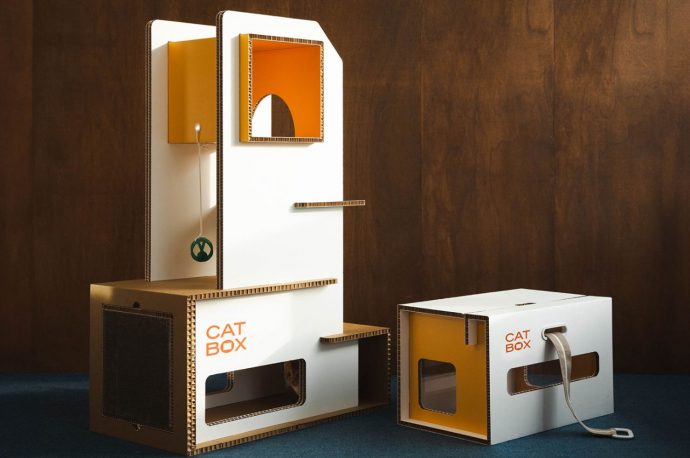 A Paper Cat Tower To Keep Your Feline Friends Engaged And Embrace The Royalty They Deserve