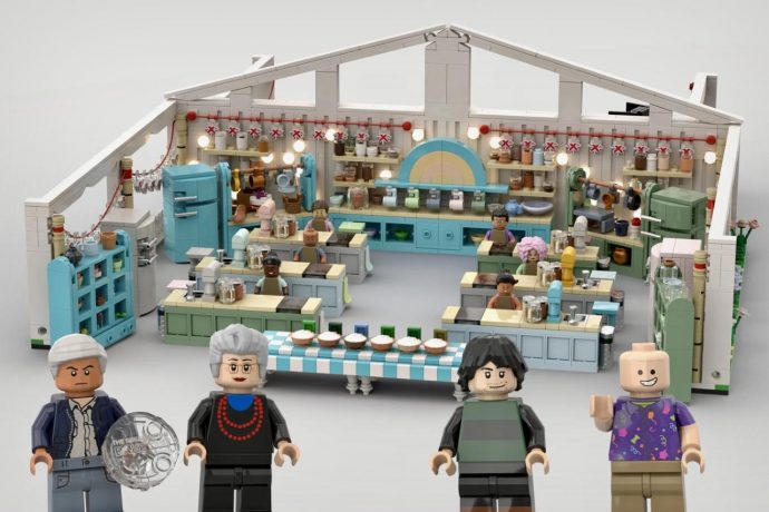 The Great British Bake Off gets an adorable LEGO recreation with the entire set, crew, and judges