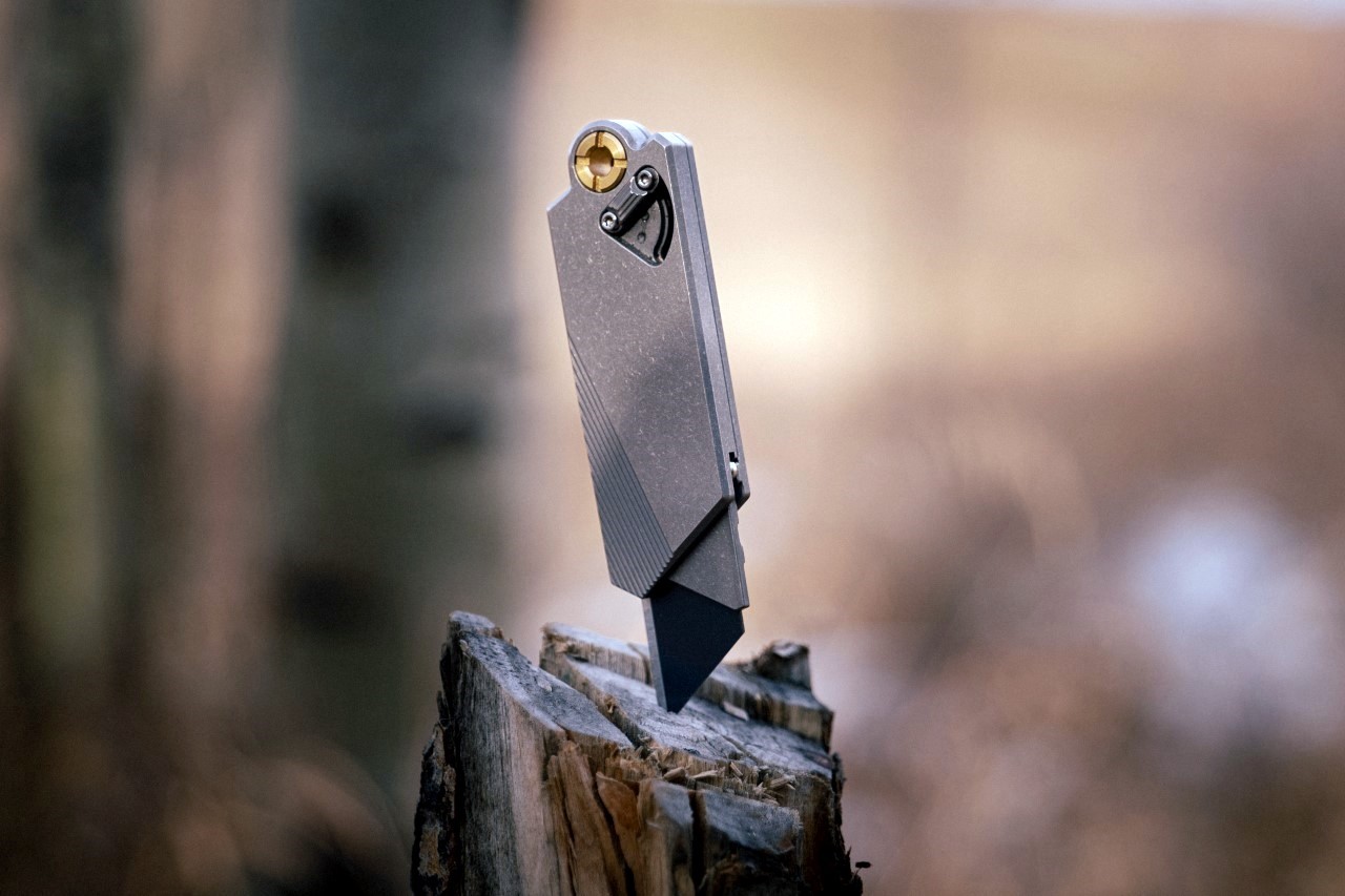 #This Compact Titanium Pocket Knife Has a Replaceable Blade and a Rebellious Streak
