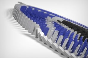 How to make a Domino Chain Reaction in KeyShot using the new ‘Physics Simulation’ feature
