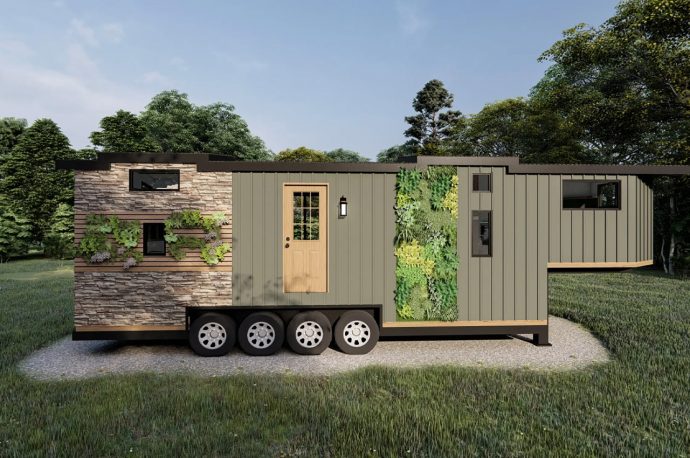 Spacious Tiny Home With A Dedicated Barbecue Area Is A Perfect Fit For Big Families