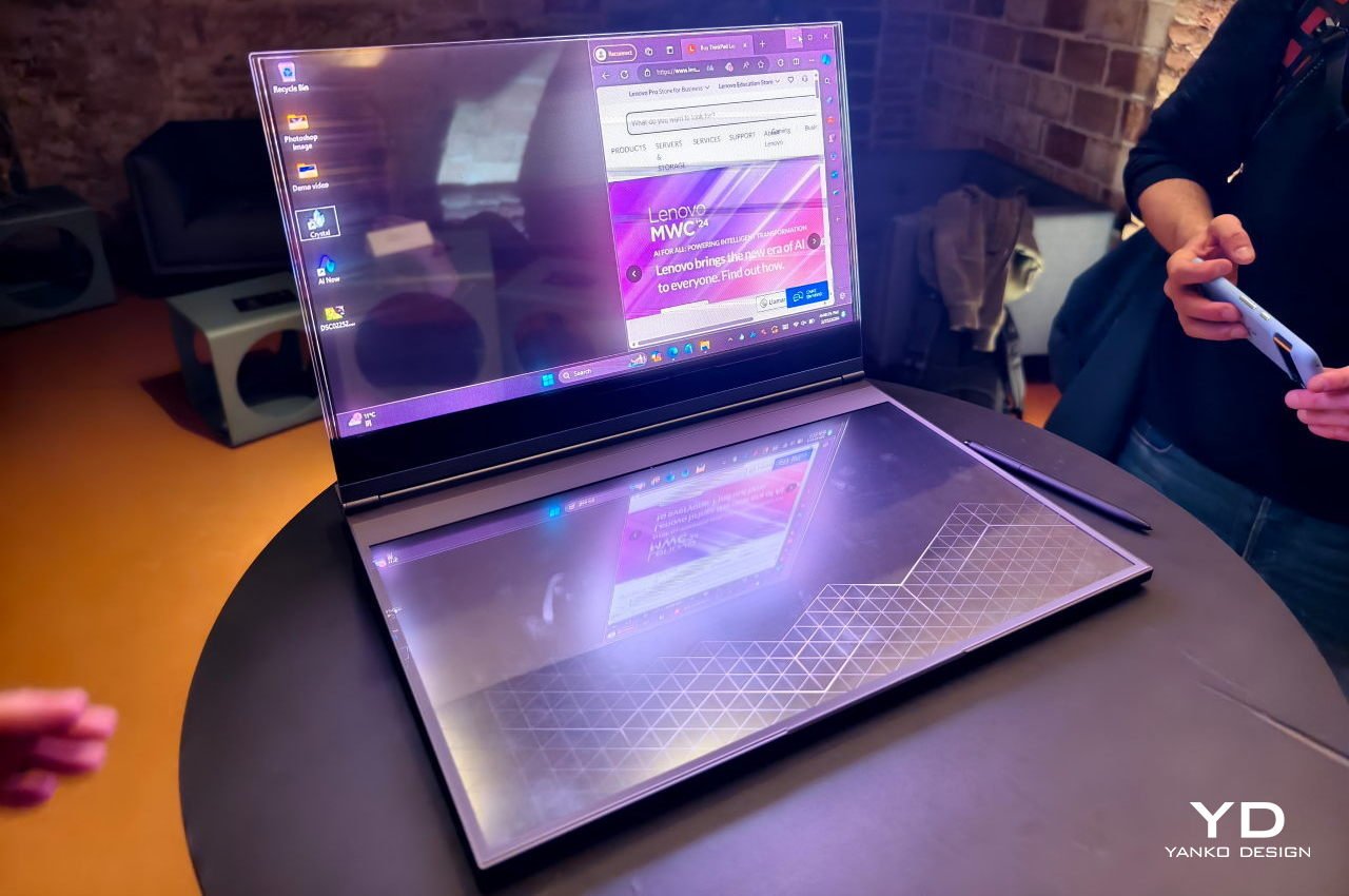 #Lenovo ThinkBook Transparent Display Laptop is a stunning preview of the future