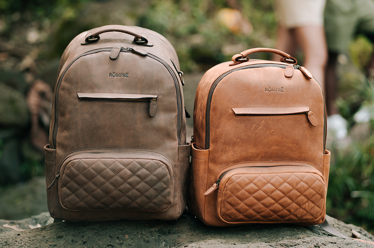 #Nothing says ‘Modern Classic’ like this Travel-ready 100% Leather Backpack