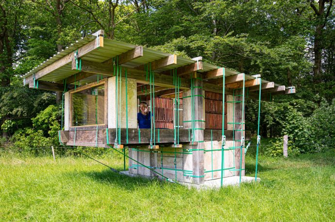 This Tiny Cabin Is Built Using Borrowed Materials, And Isnt Designed To Last Long