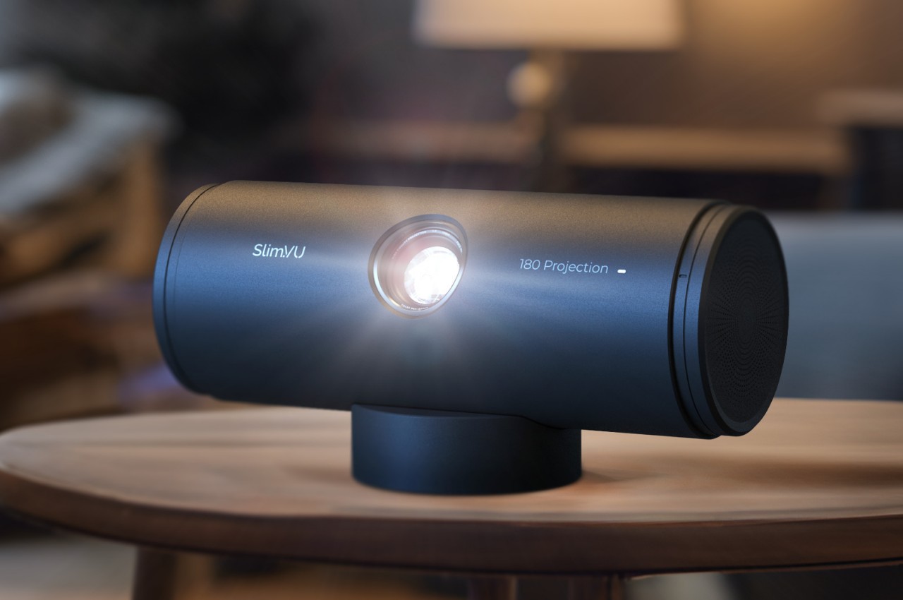 #Tumbler-shaped portable projector concept promises entertainment freedom