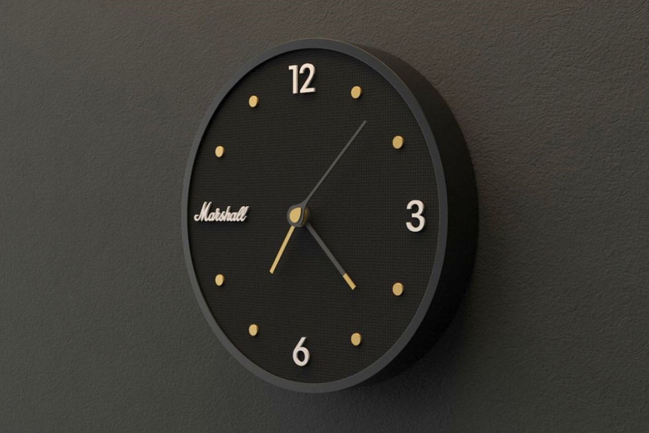 #An Exciting Wall Clock Design Inspired By Marshall For Rock Enthusiasts