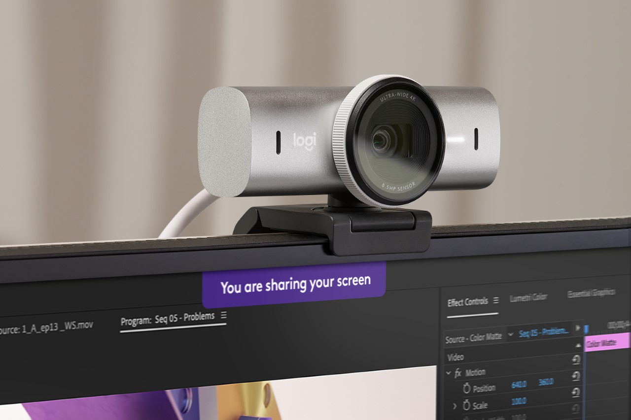 #Logitech’s Latest MX Brio Webcam Has 4K Output, A Privacy Shutter, and Apple-style ‘Desk View’
