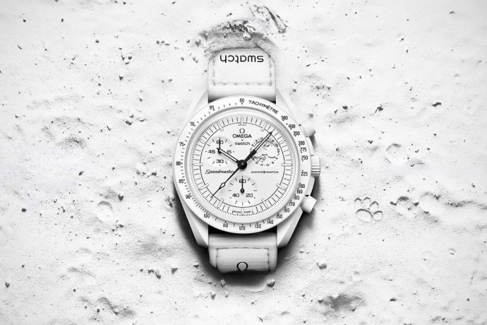 Swatch x Omega’s Moonphase Watch features a Bioceramic Case and a Familiar NASA Mascot