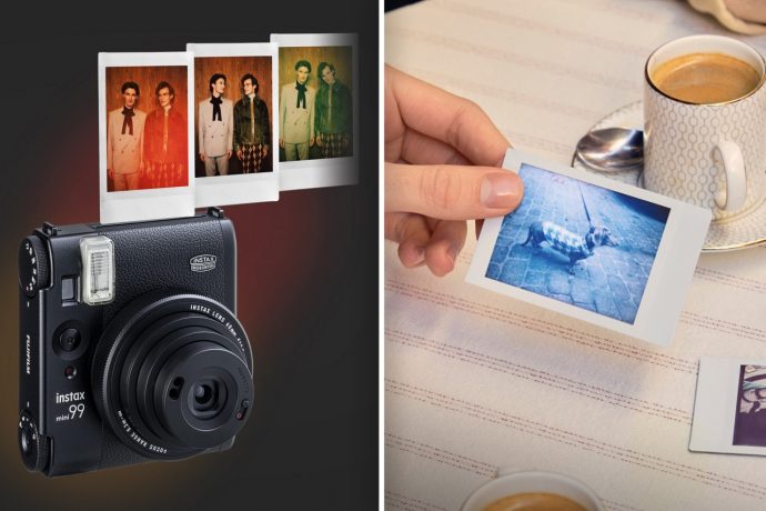 Fujifilm’s Instax Mini 99 creates color filter effects by shining LEDs on your photo film