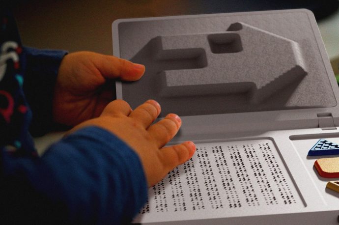 Electronic 3D book concept helps visually impaired kids feel the magic of fairy tales