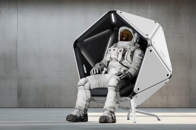 Futuristic-looking chair concept immerses you in a world of sound