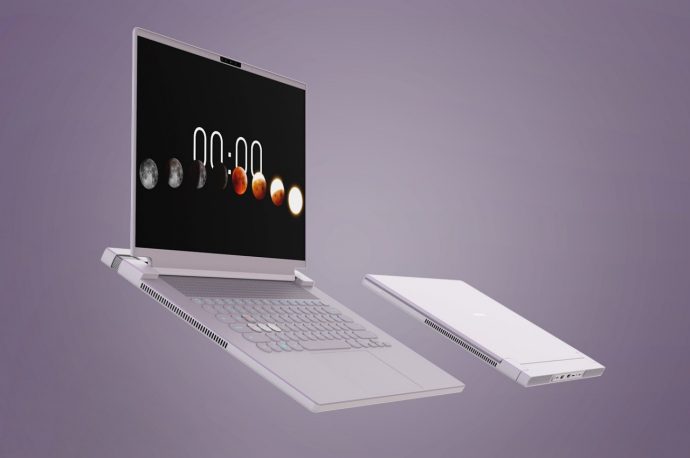 Laptop cooling system concept extends its back to let air flow even better