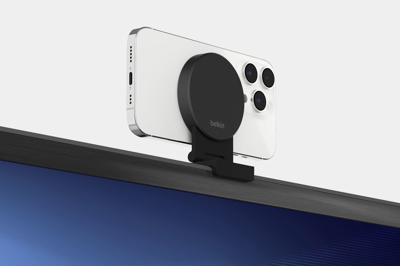 #MagSafe-compatible Belkin mount turns iPhone into a webcam for your Apple TV 4K