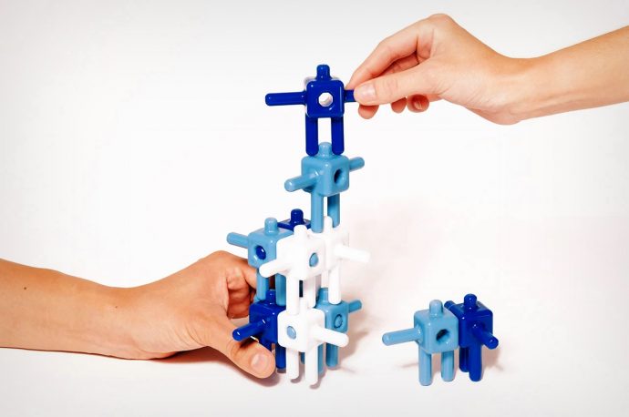 Move over LEGO… These human-shaped bricks plug in together to showcase the power of unity