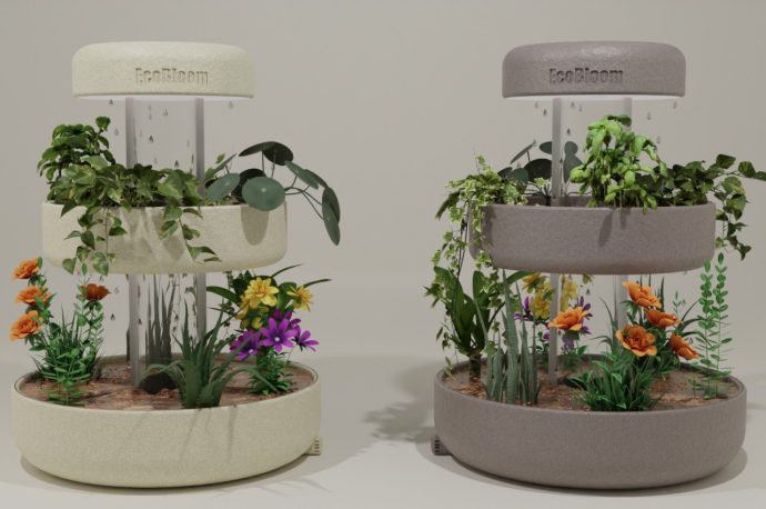 Smart gardening pot concept makes growing plants indoors less stressful