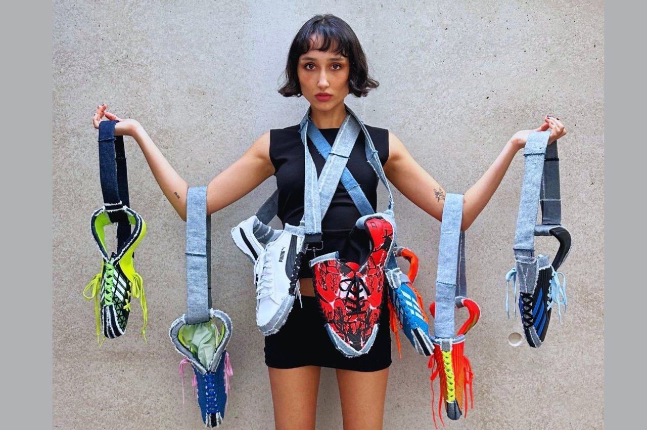 #Bibi Bazz collection uses upcycled trainers for eco-friendly, fashionable bags