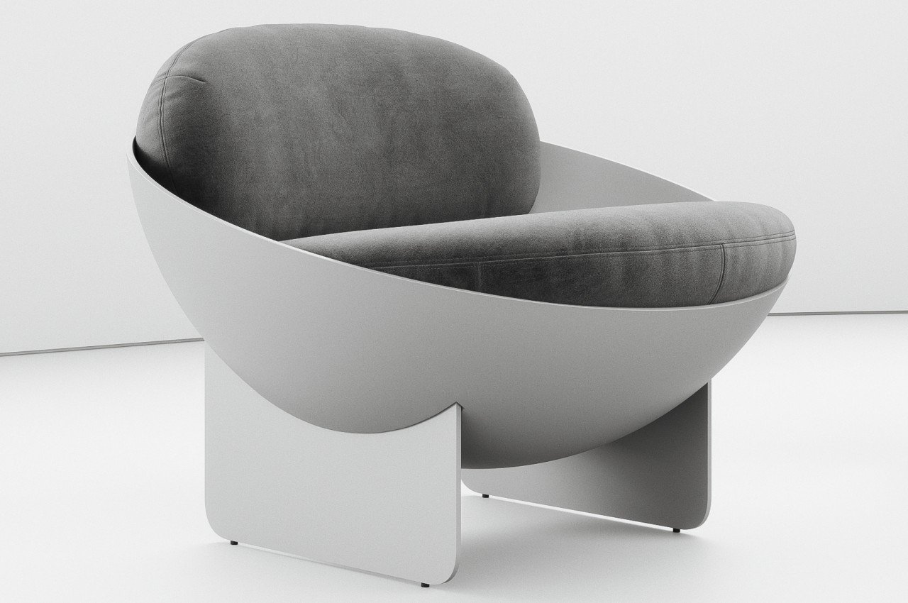 #Bowl-shaped chair concept offers geometric beauty at the expense of ergonomics