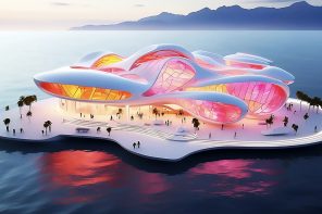 AI-Generated Floating Glass Museum Is Intended To Be a Symbol Of Environmental Awareness & Sustainability