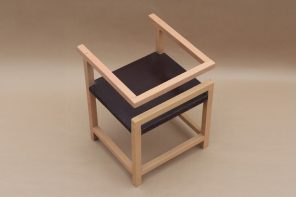 Geometric chair concept almost looks like an Escherian optical illusion