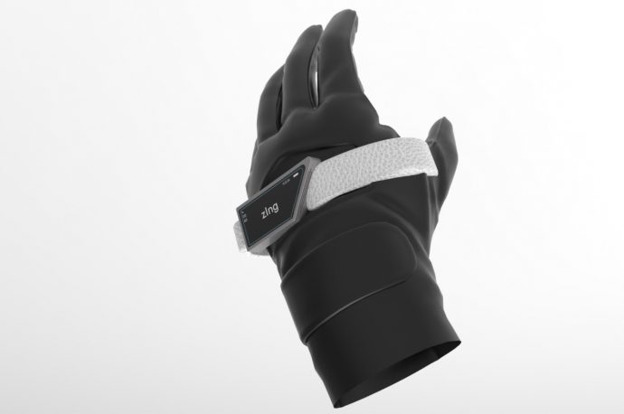 Hand-worn smart display concept safely shows information for bikers, mountaineers