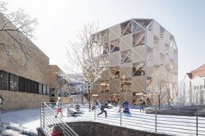 BIG Designs A Timber College That Merges Cutting-Edge Engineered Wood With Traditional Japanese Joinery