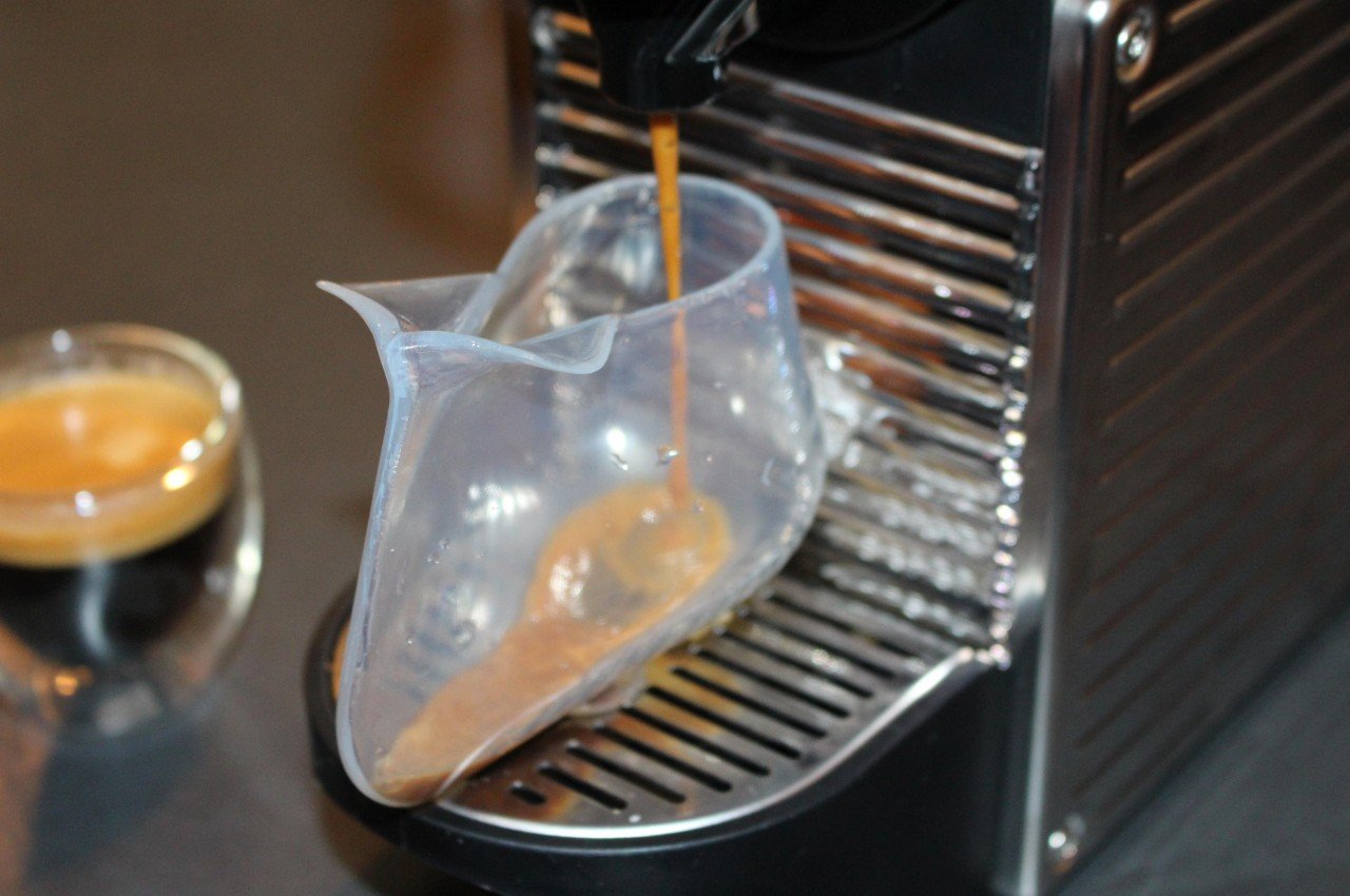 #Odd drinking cup was designed to work in zero-gravity space without a straw
