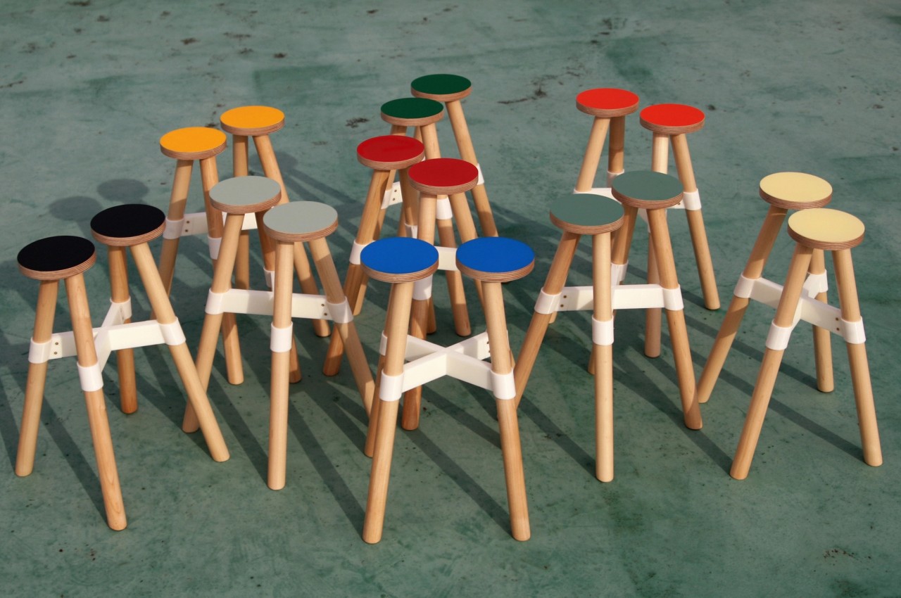 Odd sustainable stool concept prioritizes minimizing materials over recycling