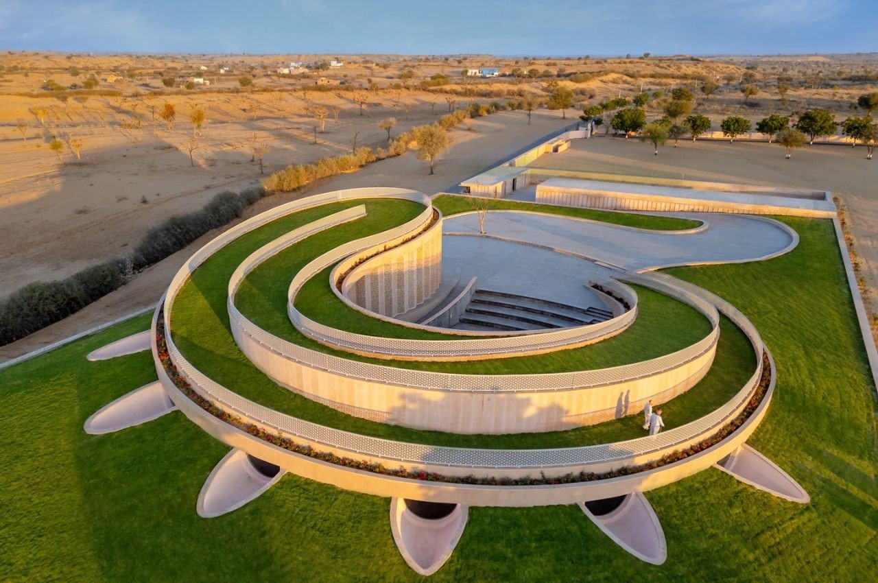 #The Nokha Village Community Centre Is A Visionary Architectural Marvel in Rajasthan’s Bikaner District